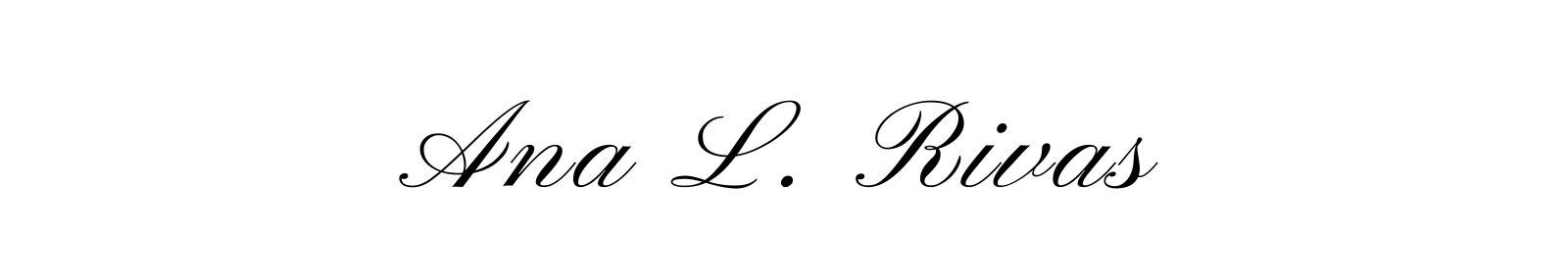 Living Up Author Ana Rivas signature