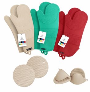 6-piece pot holders (3 colors shown)