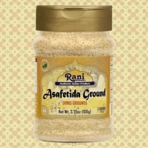 Image of a package of Asafetida aka ground hing on sale at Amazon