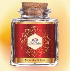 image of a bottle of Kesar (saffron) sold at Amazon